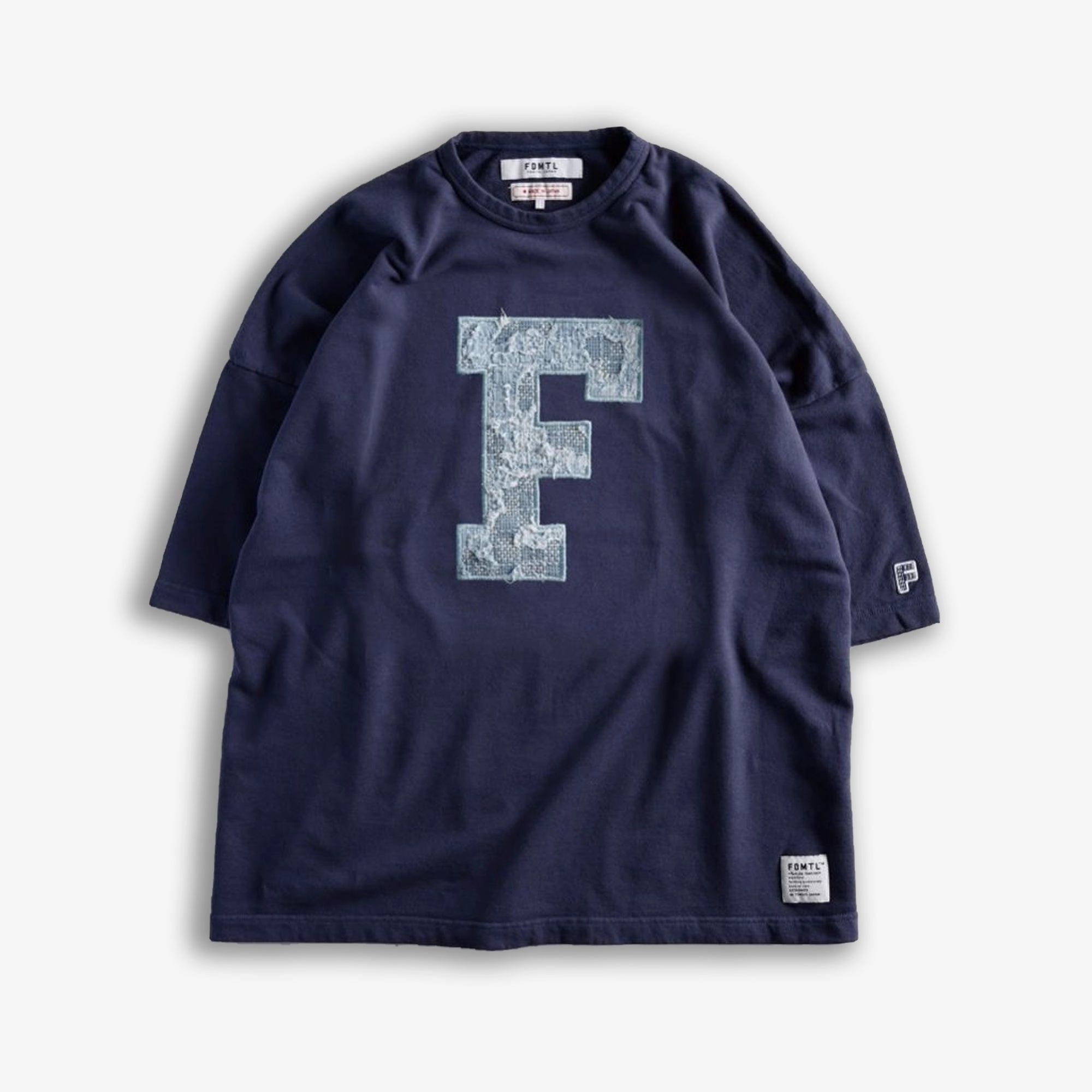 FDMTL | F PATCH WIDE SWEAT TEE  { NAVY