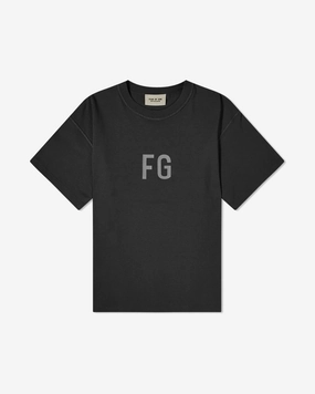 FEAR OF GOD FG REFLECTIVE 3M LOGO BLACK TEE