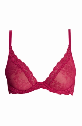Feathers Contour Lace Plunge Bra