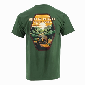 Ford Bronco Men's Built Wild Badge Short Sleeve T-Shirt