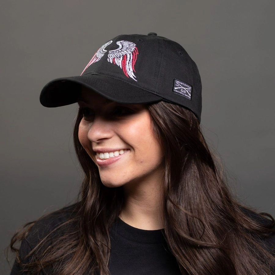 Freedom Angel Dad Hat - Black