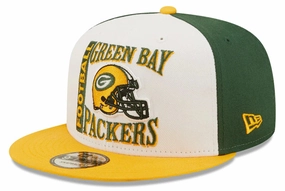 Green Bay Packers Retro Sport 3 Tone New Era 9FIFTY Snapback Hat