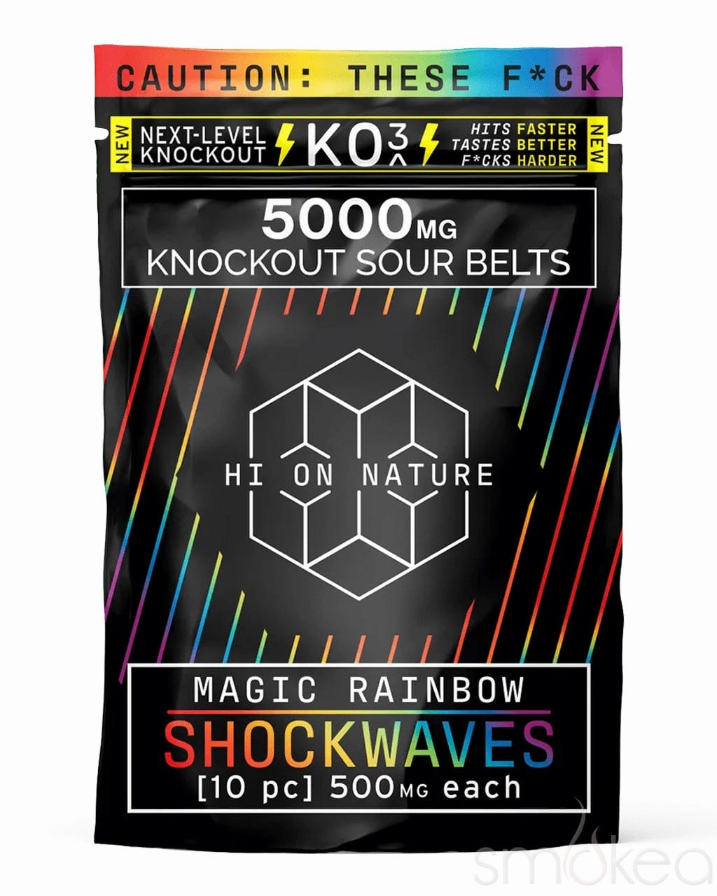 Hi On Nature 5000mg KO3 Knockout Shockwaves - Magic Rainbow