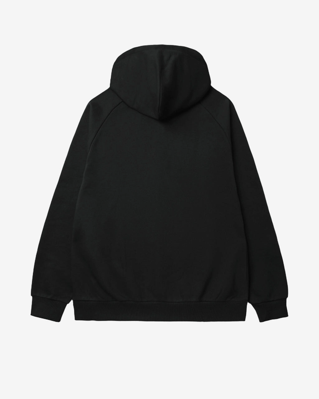 Hooded Square Label Jacket Black