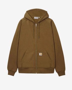 Hooded Square Label Jacket Coffee Liqueúr