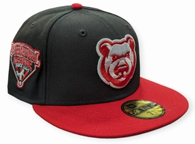 Iowa Cubs New Era MILB 2 Tone Black/Red Inspired Rock Pack 59FIFTY Fitted Hat
