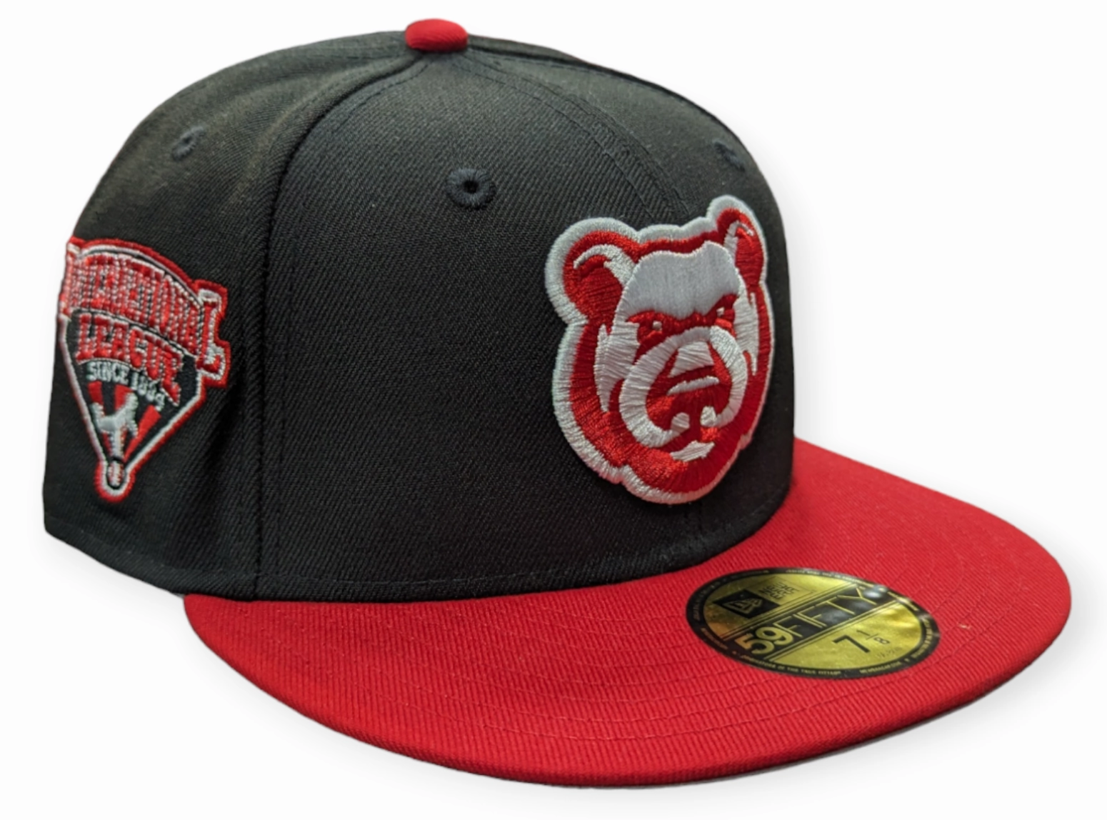 Iowa Cubs New Era MILB 2 Tone Black/Red Inspired Rock Pack 59FIFTY Fitted Hat