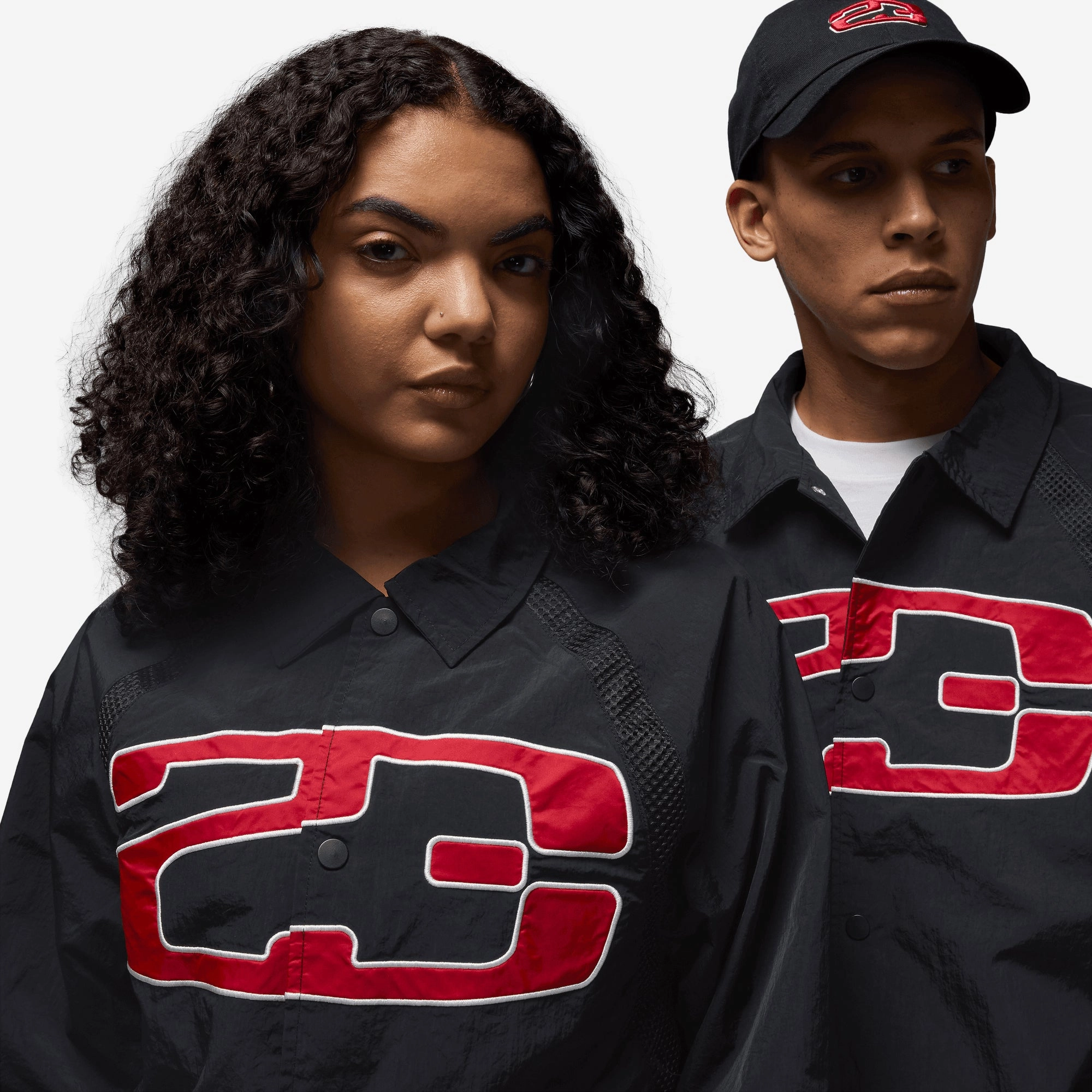 JORDAN | ESSENTIALS COACHES JACKET { BLACK/SAIL