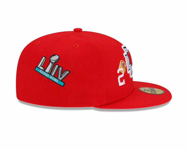 Kansas City Chiefs Red Count The Rings New Era 59FIFTY Fitted Hat