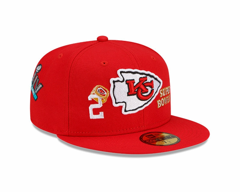 Kansas City Chiefs Red Count The Rings New Era 59FIFTY Fitted Hat