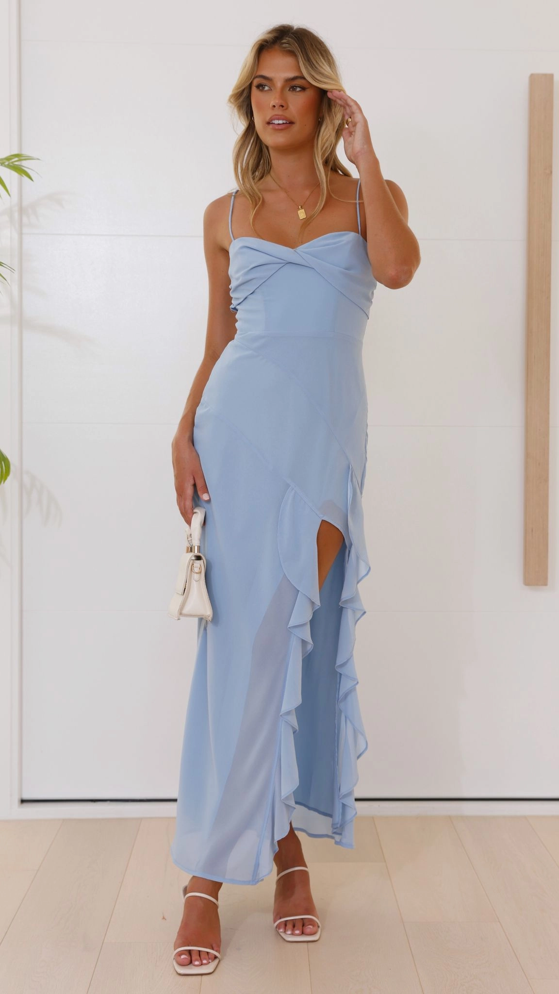 Kiyah Midi Dress - Blue