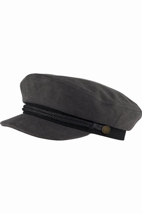 Kooringal Mens Anchor Fishermans Cap - Charcoal