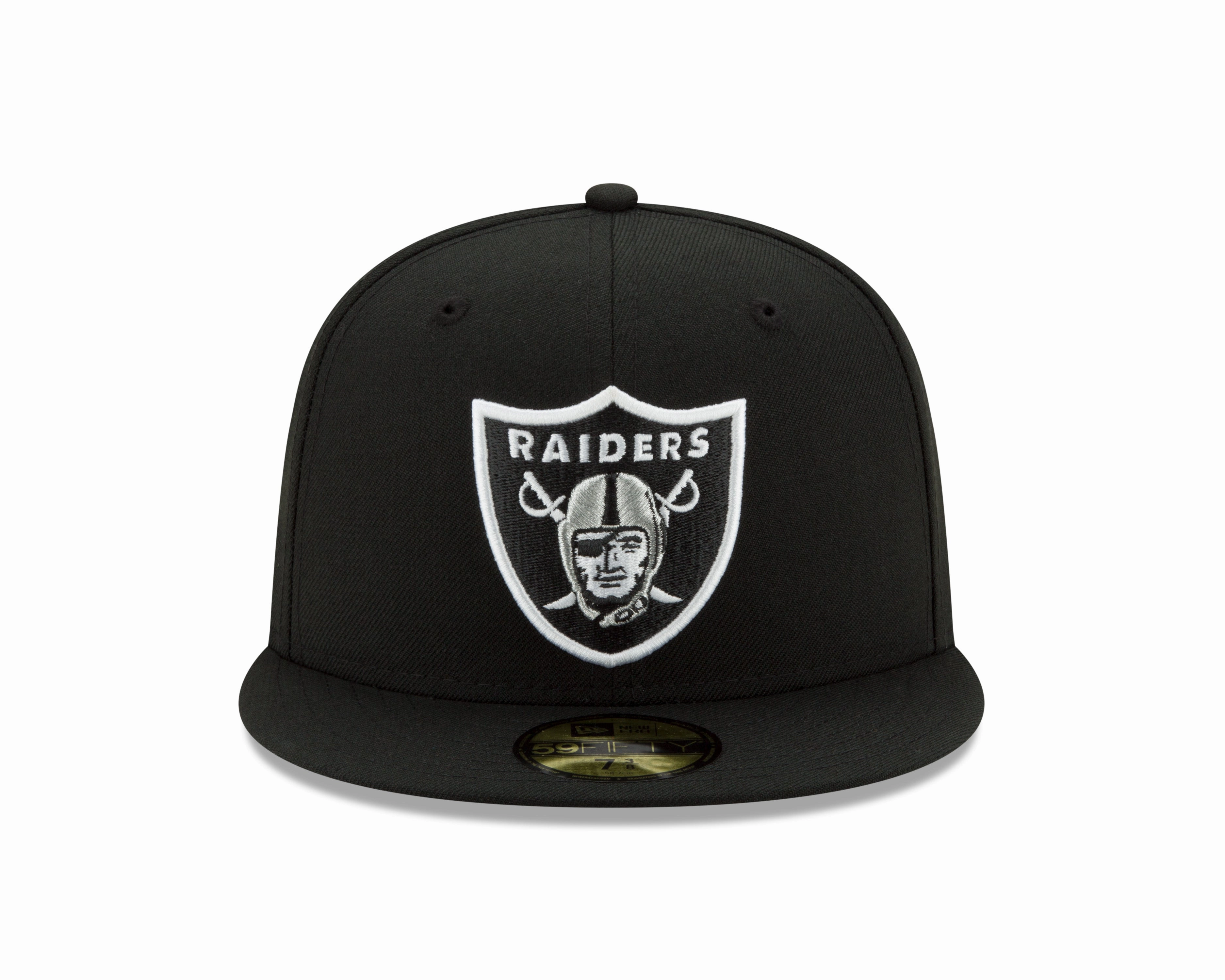 Las Vegas Raiders New Era Black Classic 59FIFTY Fitted Hat