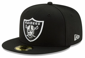 Las Vegas Raiders New Era Black Classic 59FIFTY Fitted Hat
