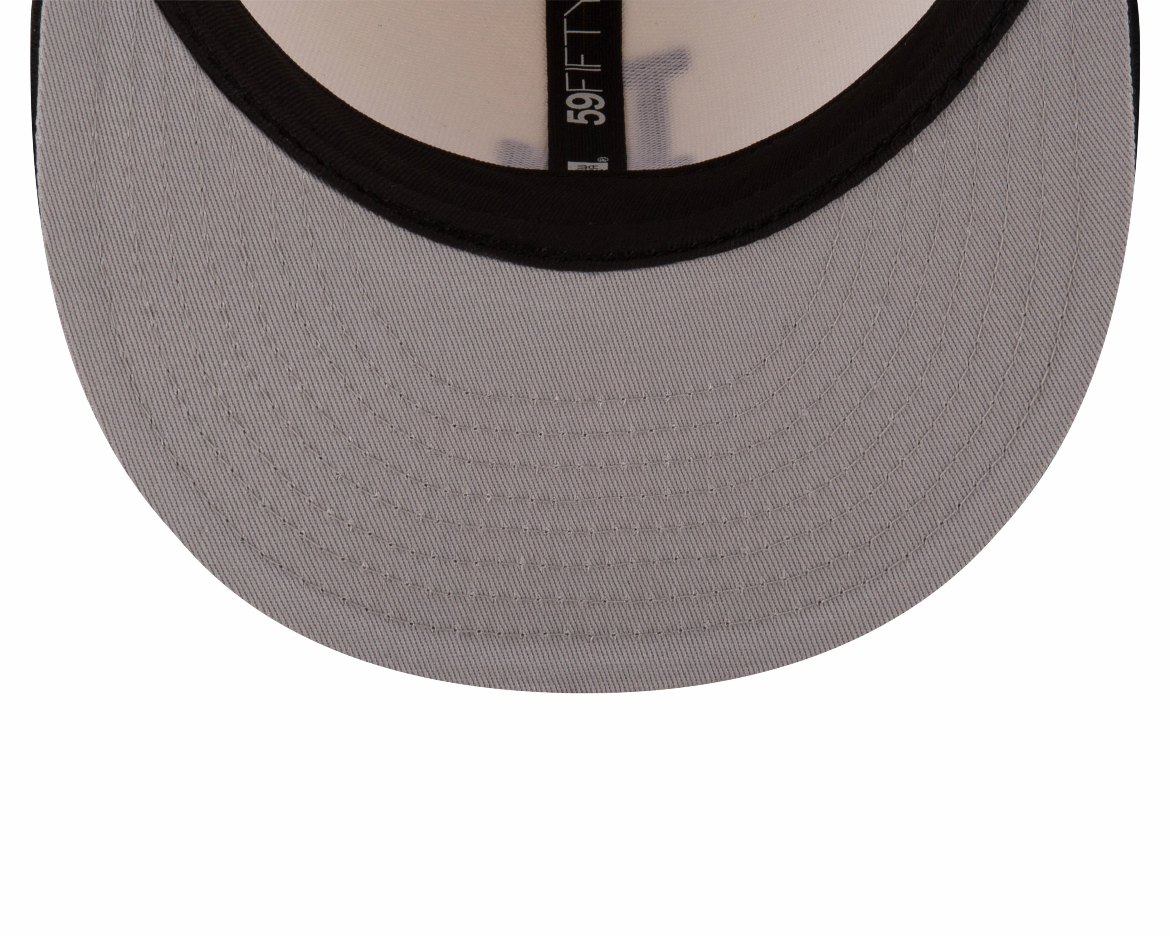 Los Angeles Dodgers Cream/Black Leather Visor New Era 59FIFTY Fitted Hat