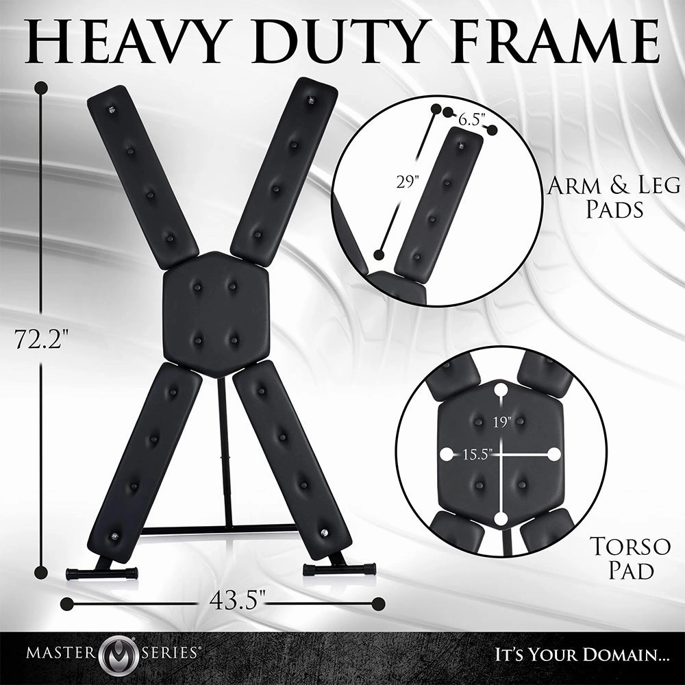 Master Series Deluxe Free-Standing St. Andrew's Cross