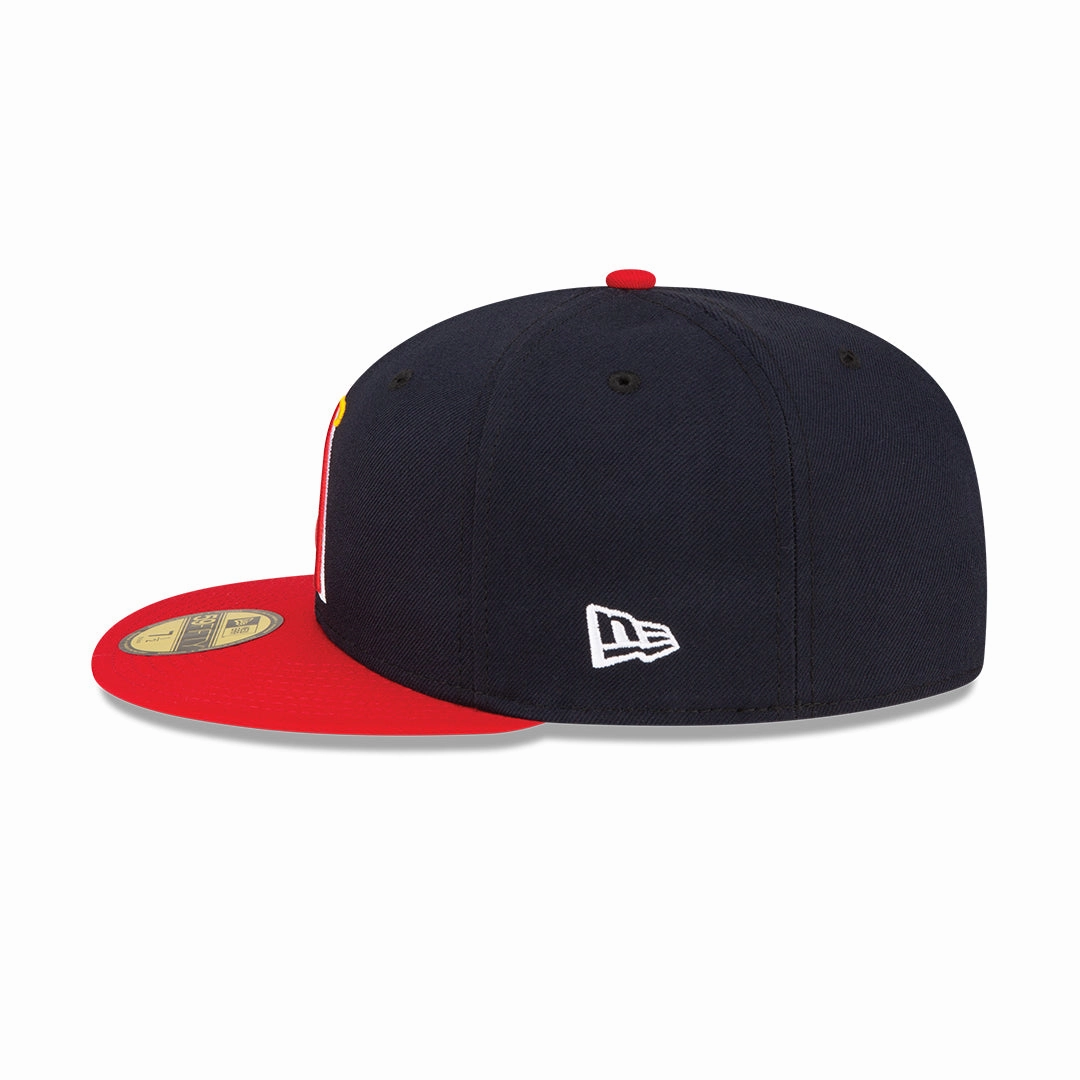 Men's Anaheim Angels New Era Navy/Red Alternate On-Field 59FIFTY Fitted Hat