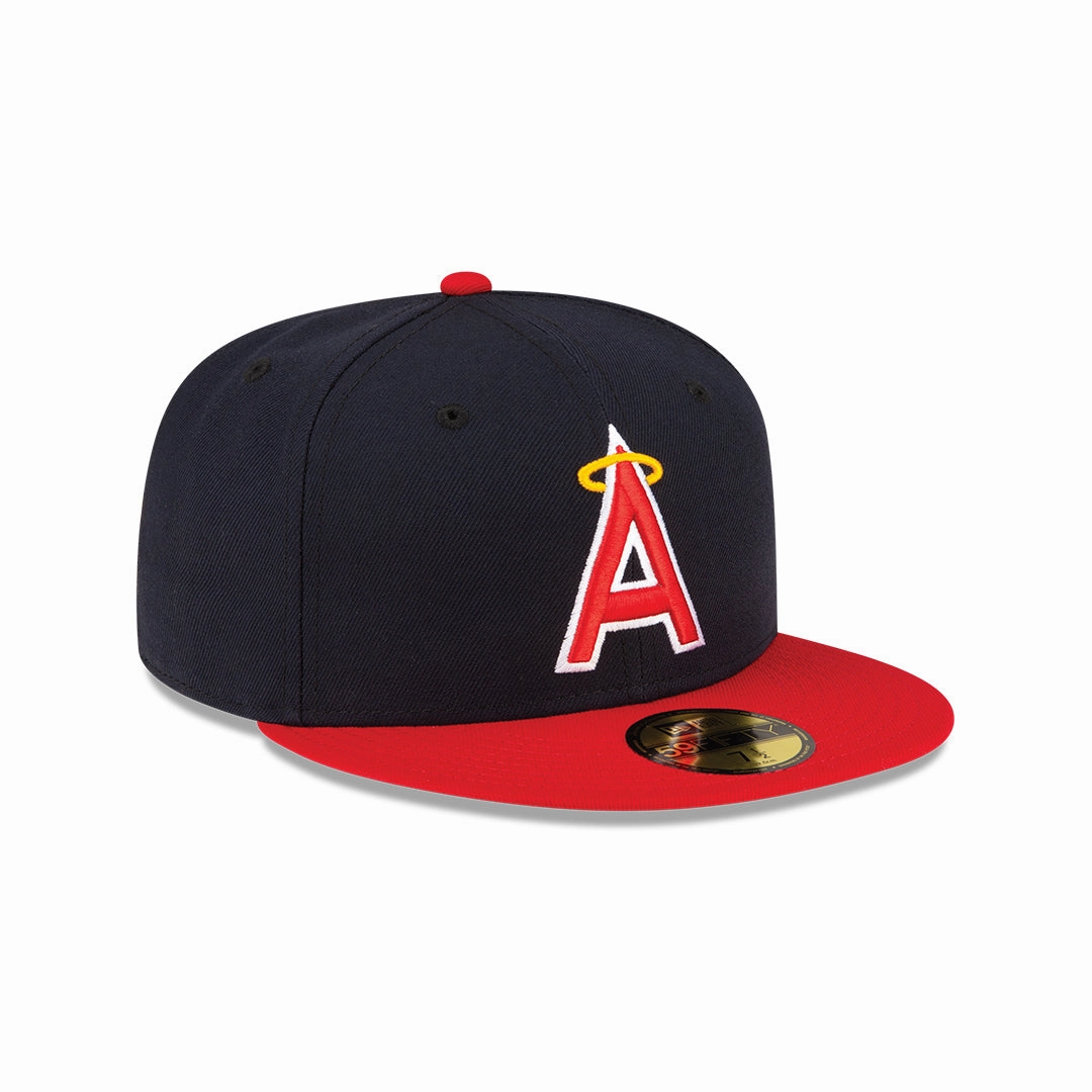 Men's Anaheim Angels New Era Navy/Red Alternate On-Field 59FIFTY Fitted Hat