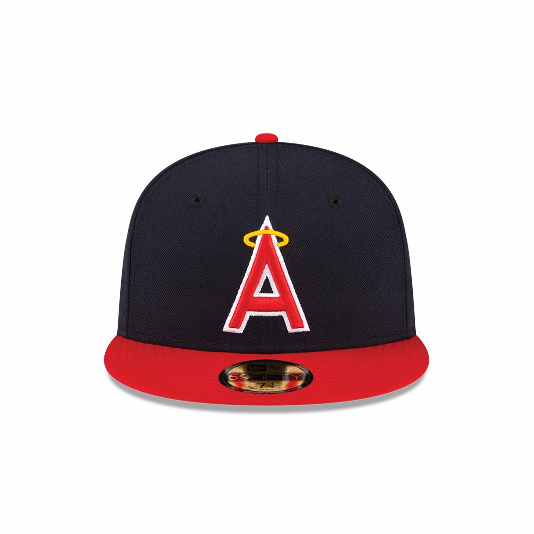 Men's Anaheim Angels New Era Navy/Red Alternate On-Field 59FIFTY Fitted Hat