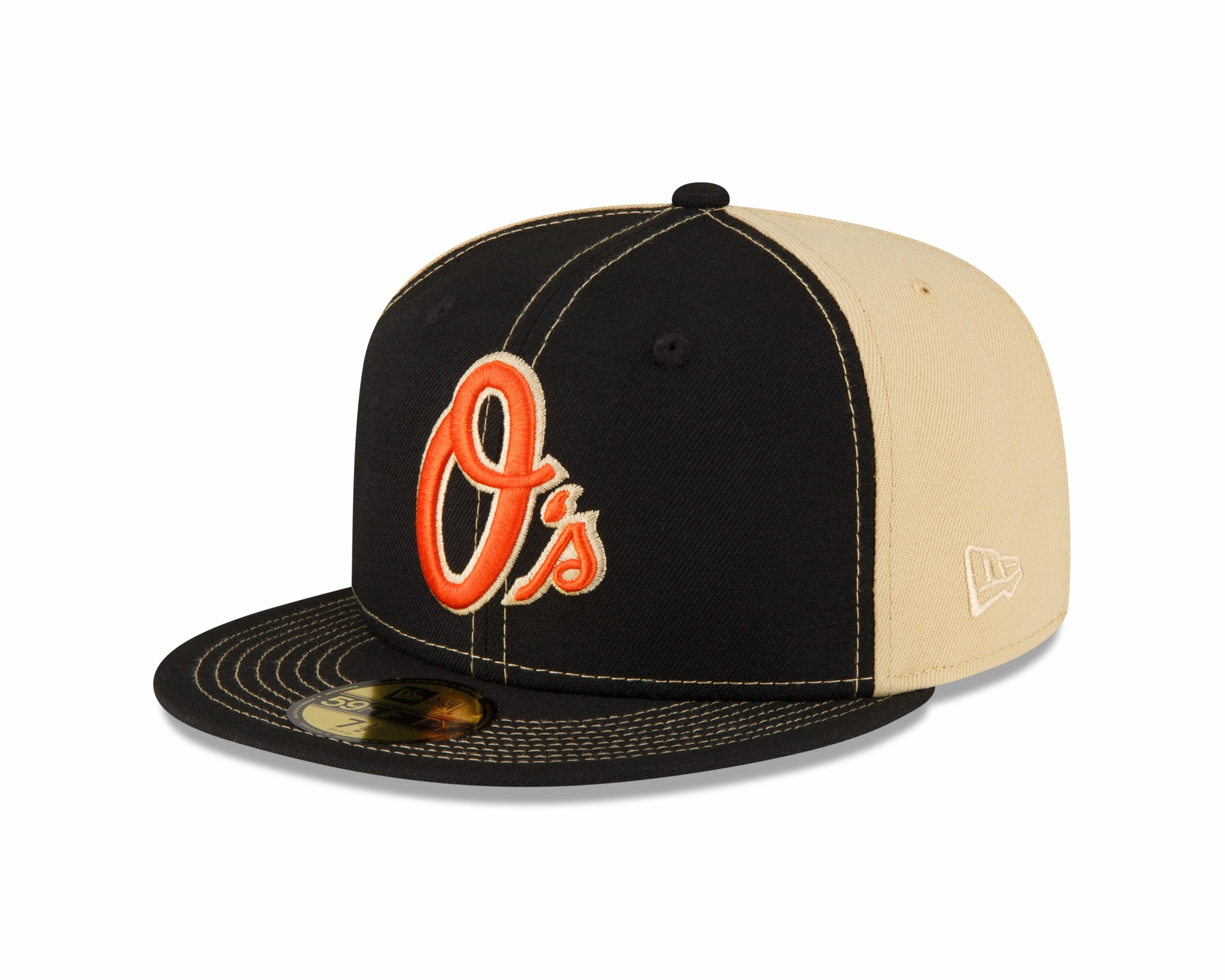 Men's Baltimore Orioles New Era Black/Vegas Gold 59FIFTY Fitted Hat