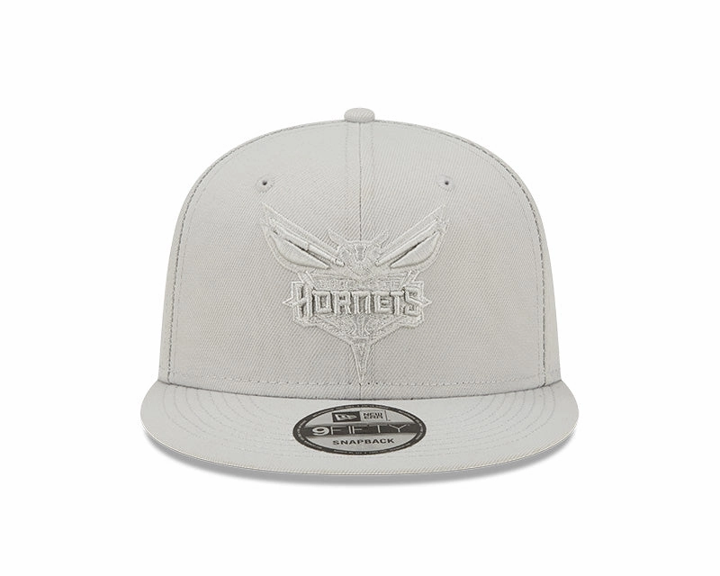 Men's Charlotte Hornets New Era Silver Color Pack 9FIFTY Snapback Hat