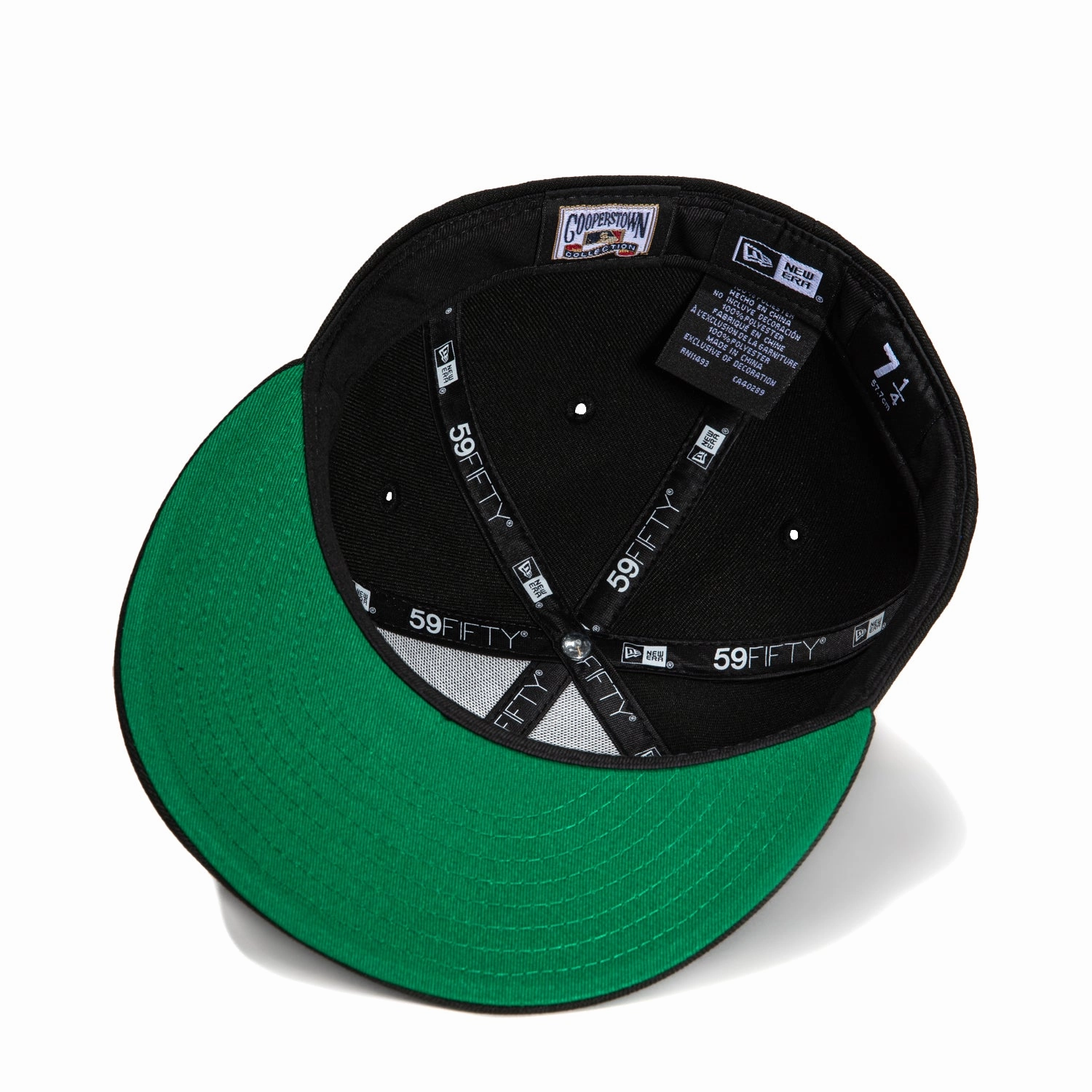 New Era 59Fifty Cleveland Indians Logo Patch Script Hat - Black