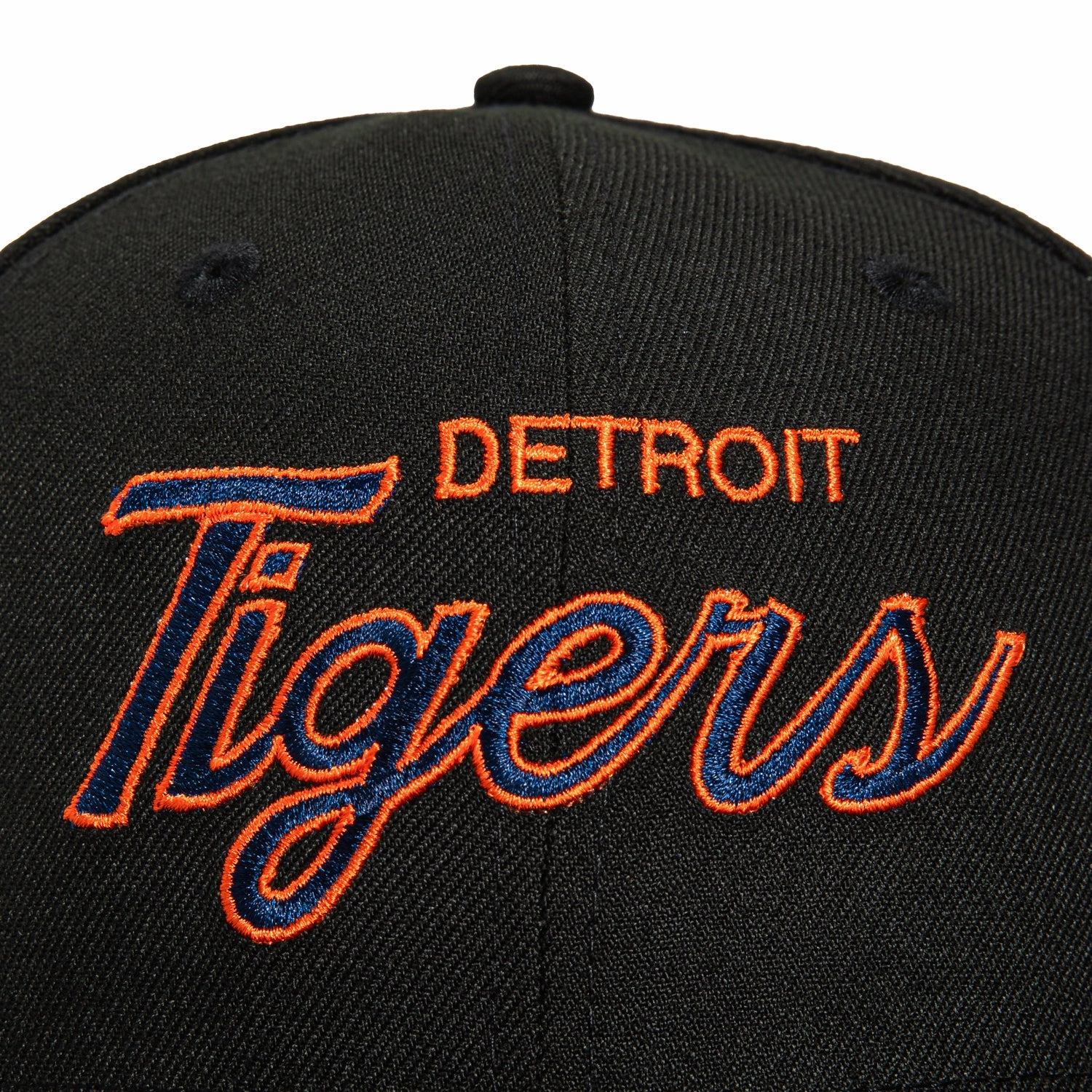 New Era 59Fifty Detroit Tigers Logo Patch Script Hat - Black