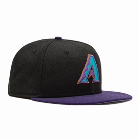 New Era 59Fifty Retro On-Field Arizona Diamondbacks 1998 Hat - Black, Teal, Purple