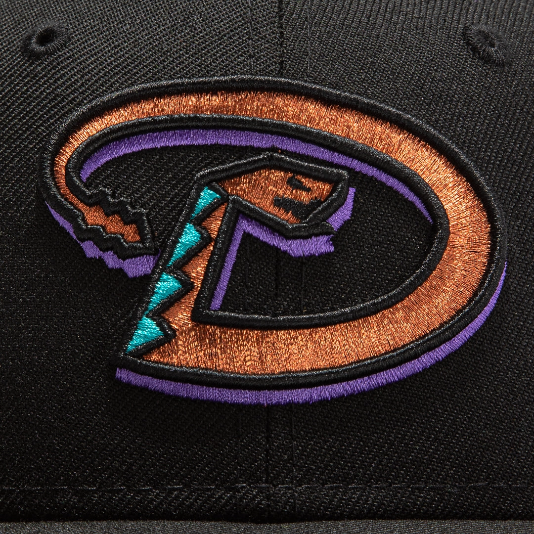 New Era 59Fifty Retro On-Field Arizona Diamondbacks D Hat -Black, Metallic Copper