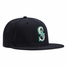 New Era 59Fifty Retro On-Field Seattle Mariners Game Hat  - Navy