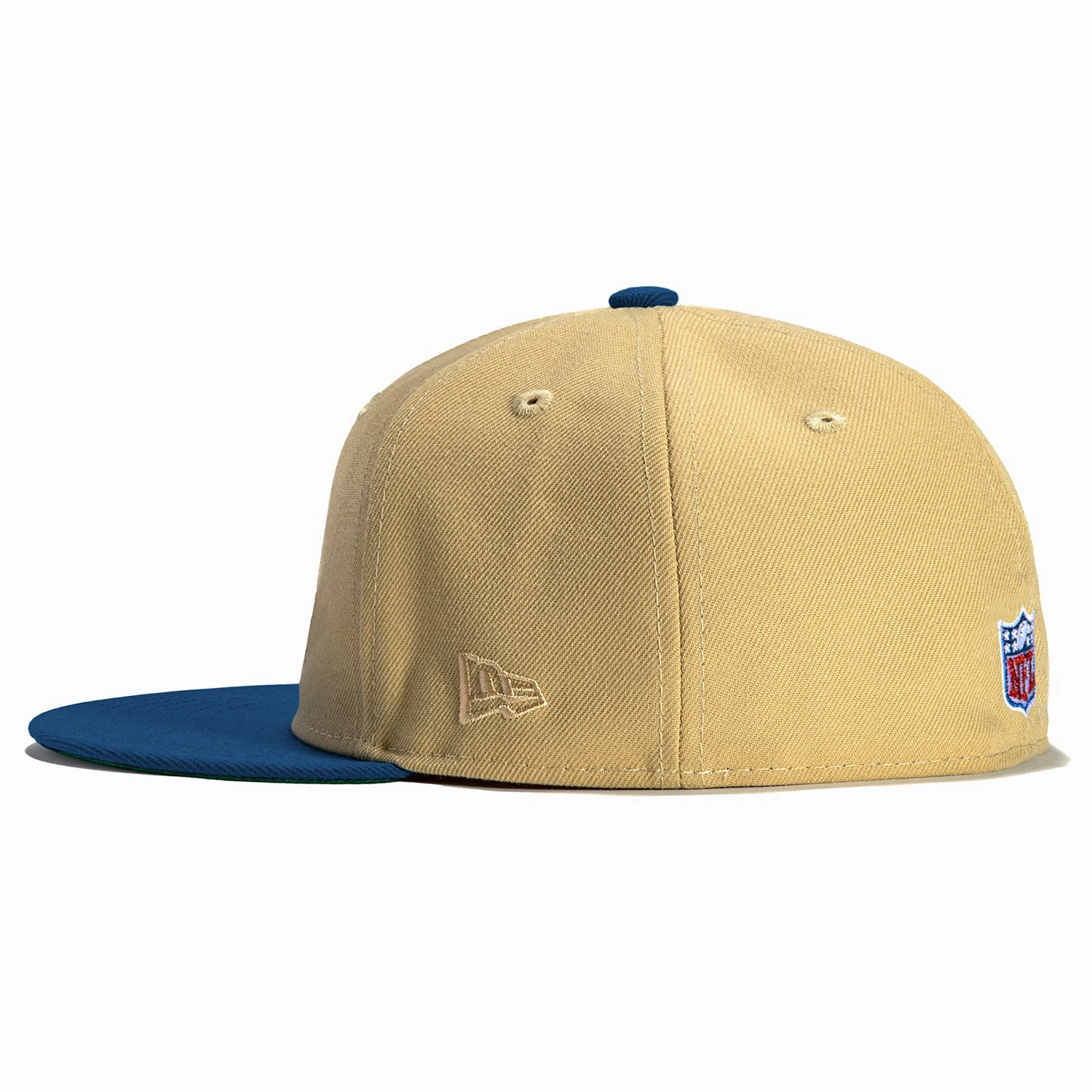 New Era 59Fifty Vegas Dome Indianapolis Colts Retro Script Hat- Tan, Royal