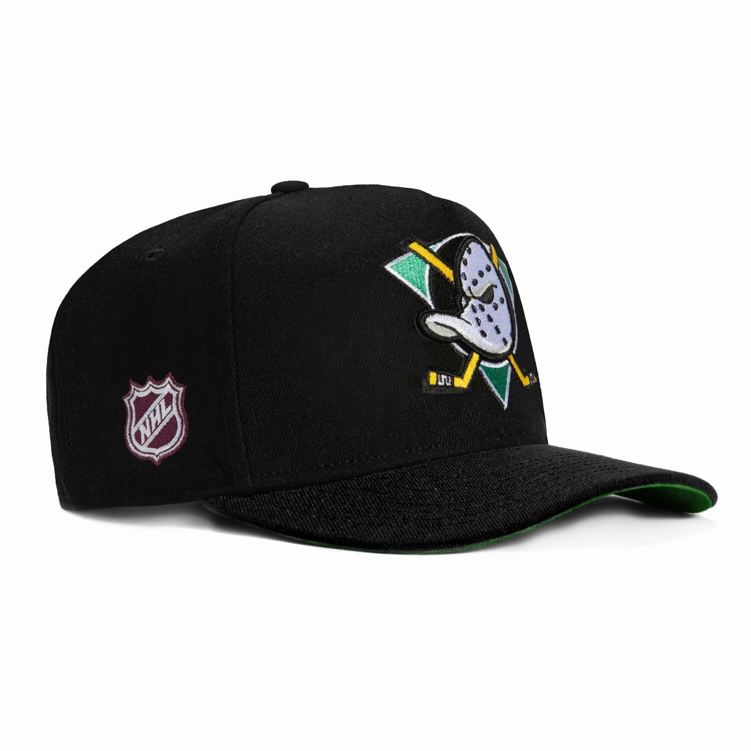 New Era 9Fifty A-Frame Anaheim Ducks NHL Logo Patch Snapback Hat - Black