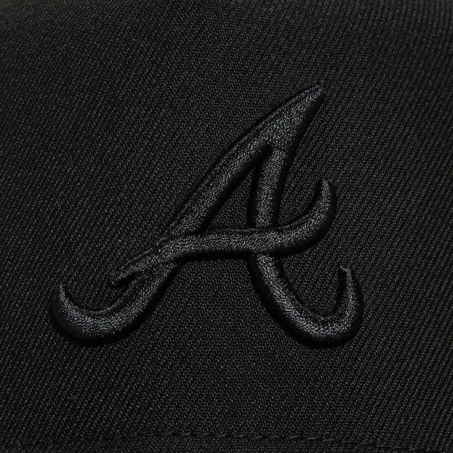 New Era 9Fifty A-frame Atlanta Braves Snapback Hat - Black, Black