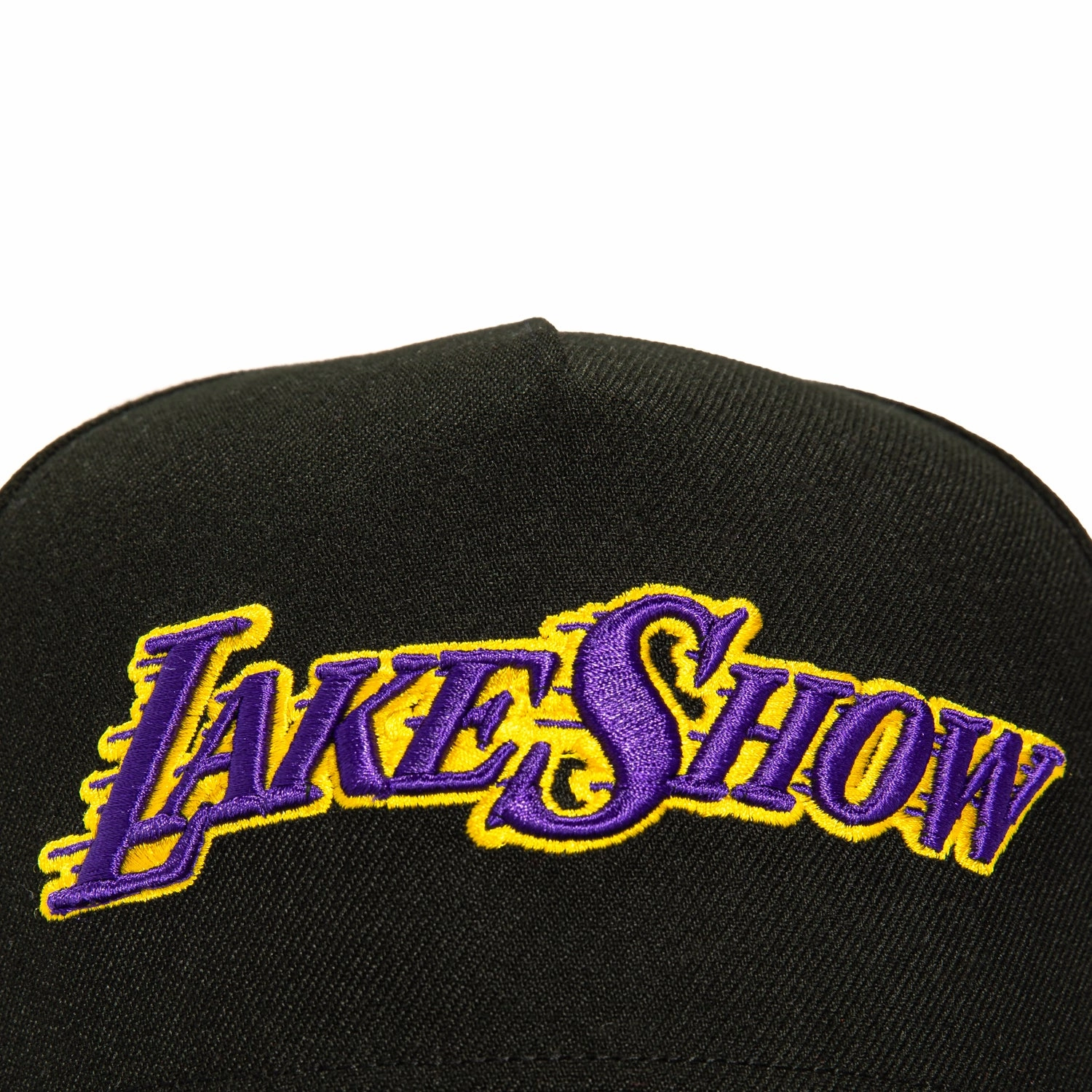 New Era 9Fifty A-Frame Los Angeles Lakers Logo Patch Lake Show Snapback Hat - Black