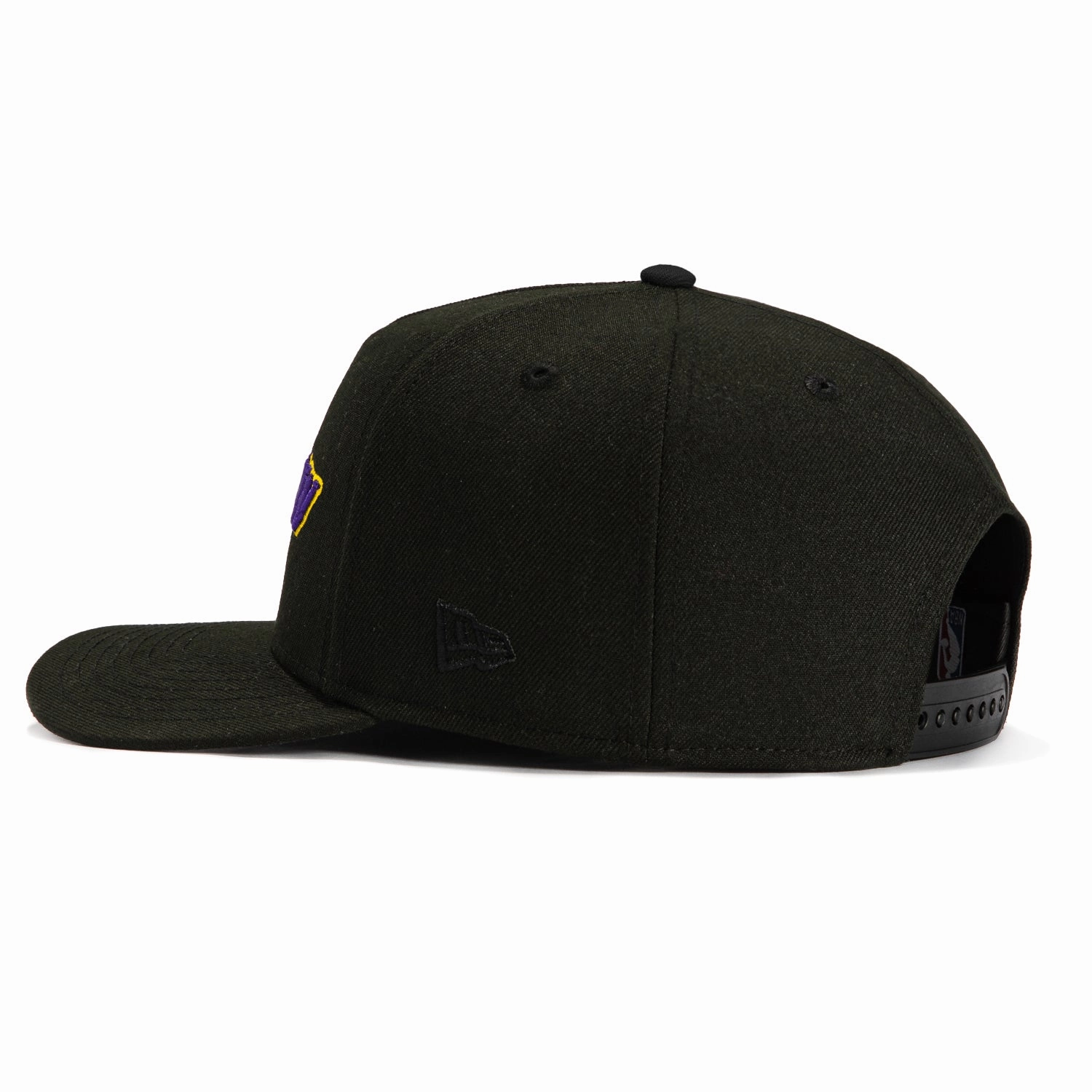 New Era 9Fifty A-Frame Los Angeles Lakers Logo Patch Lake Show Snapback Hat - Black