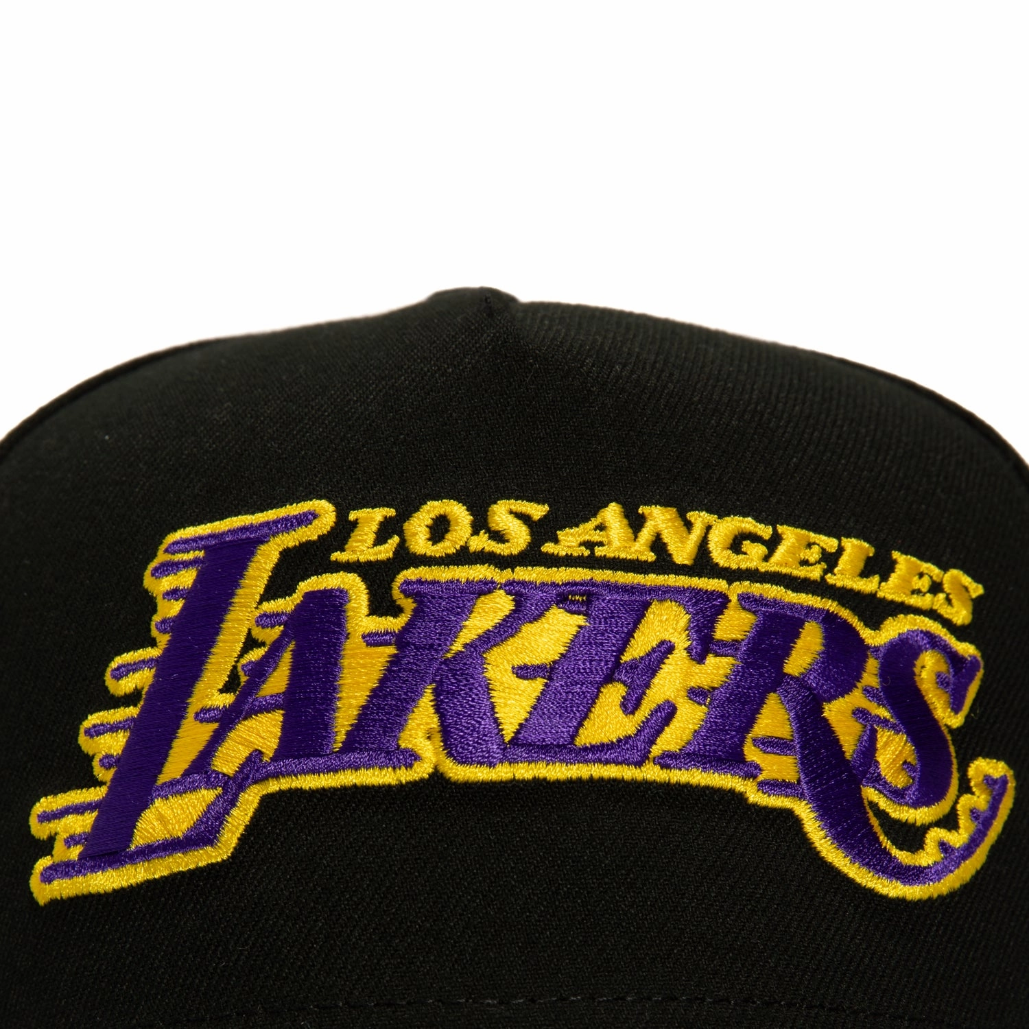 New Era 9Fifty A-Frame Los Angeles Lakers NBA Logo Patch Snapback Hat - Black