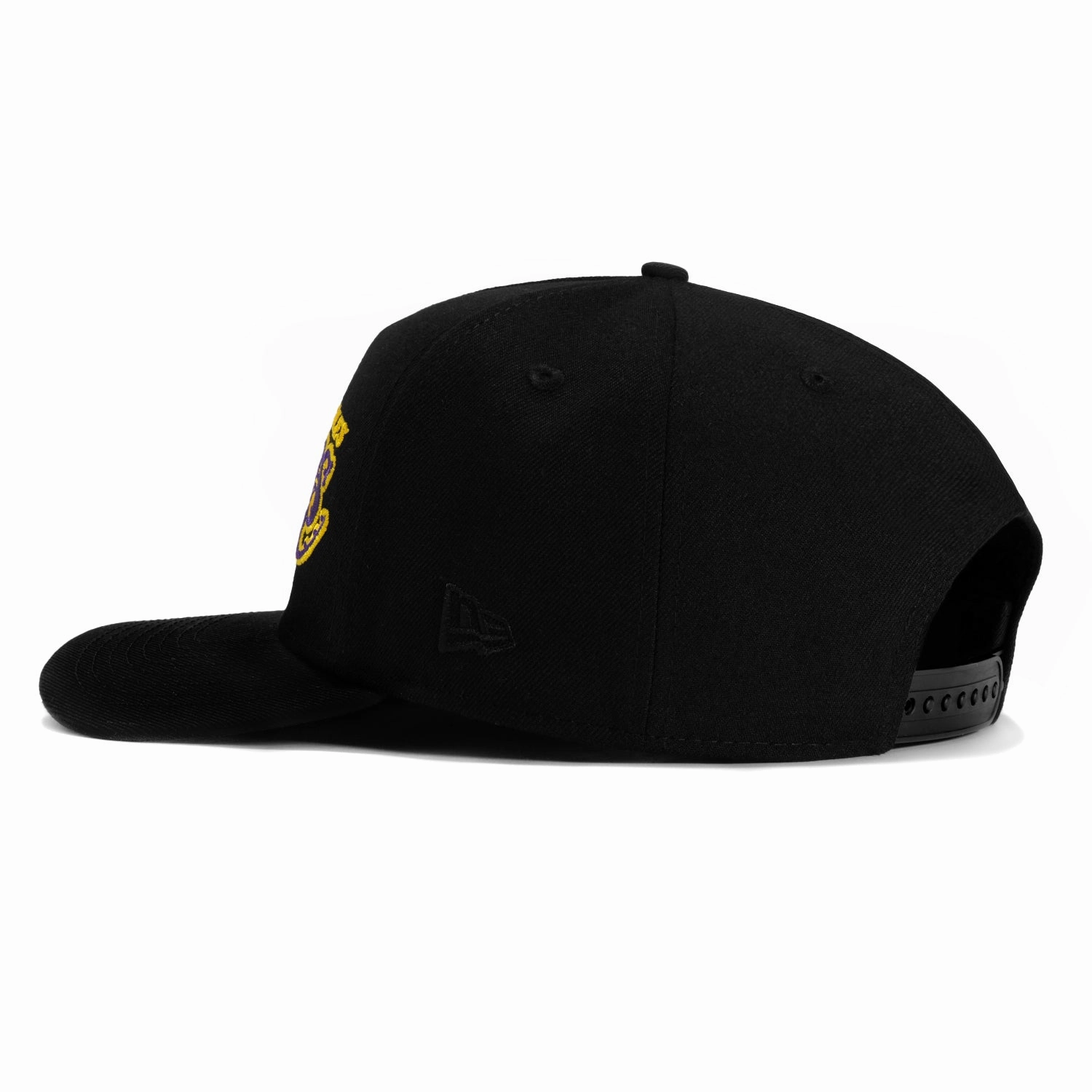 New Era 9Fifty A-Frame Los Angeles Lakers NBA Logo Patch Snapback Hat - Black