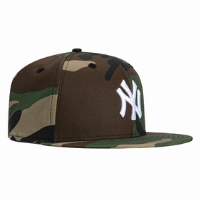 New Era 9Fifty MLB Basic New York Yankees Snapback Hat - Camo. White