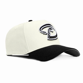 New Era 9Forty A-Frame Arizona Diamondbacks D Snapback Hat - White. Black