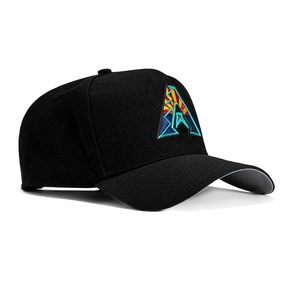 New Era 9Forty A-Frame Arizona Diamondbacks Snapback Flag A Hat - Black