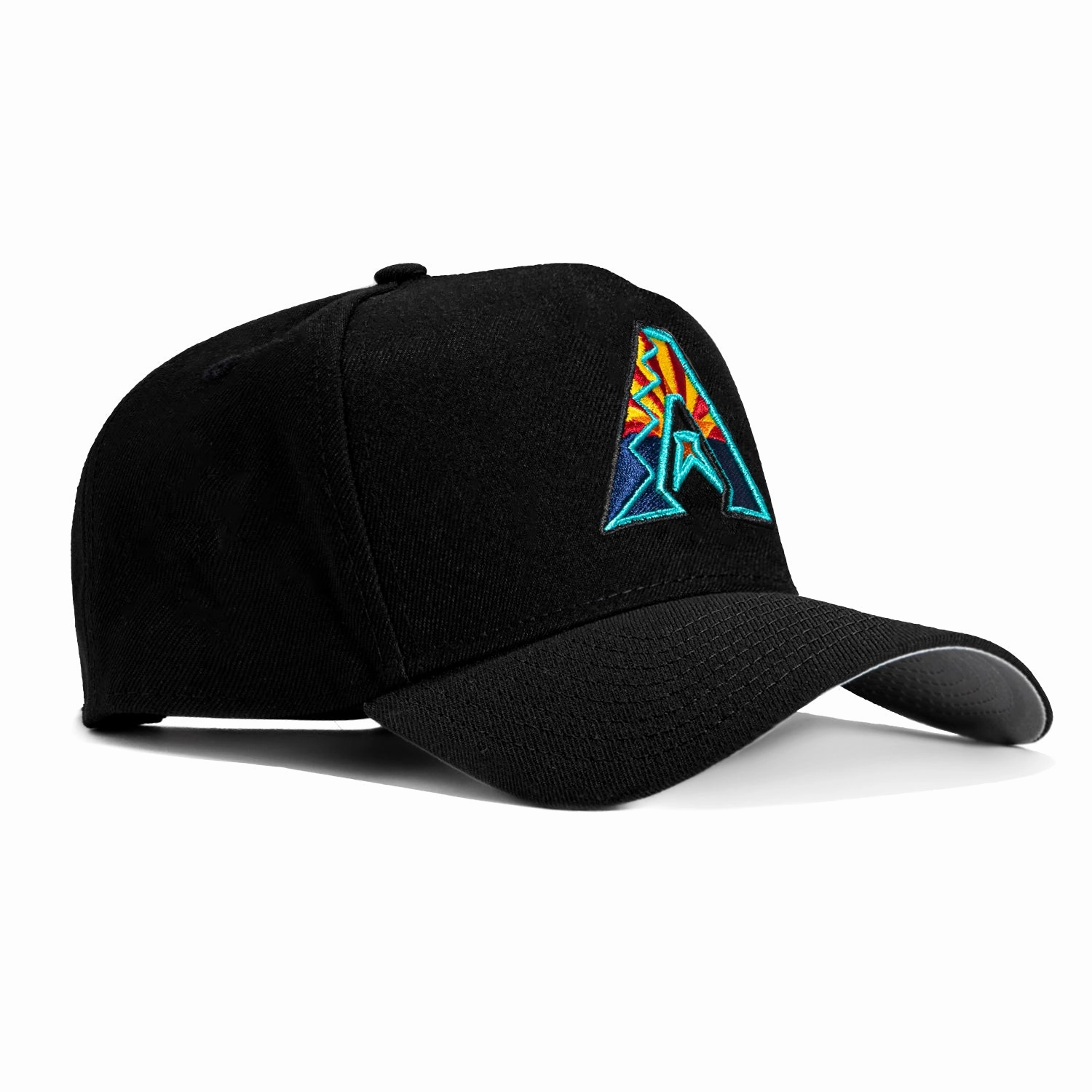 New Era 9Forty A-Frame Arizona Diamondbacks Snapback Flag A Hat - Black