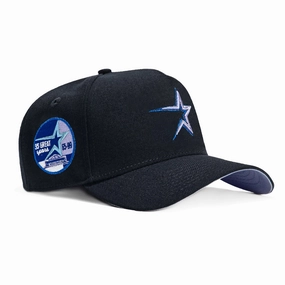 New Era 9Forty A-Frame Houston Astros 35th Anniversary Patch Snapback Hat - Navy