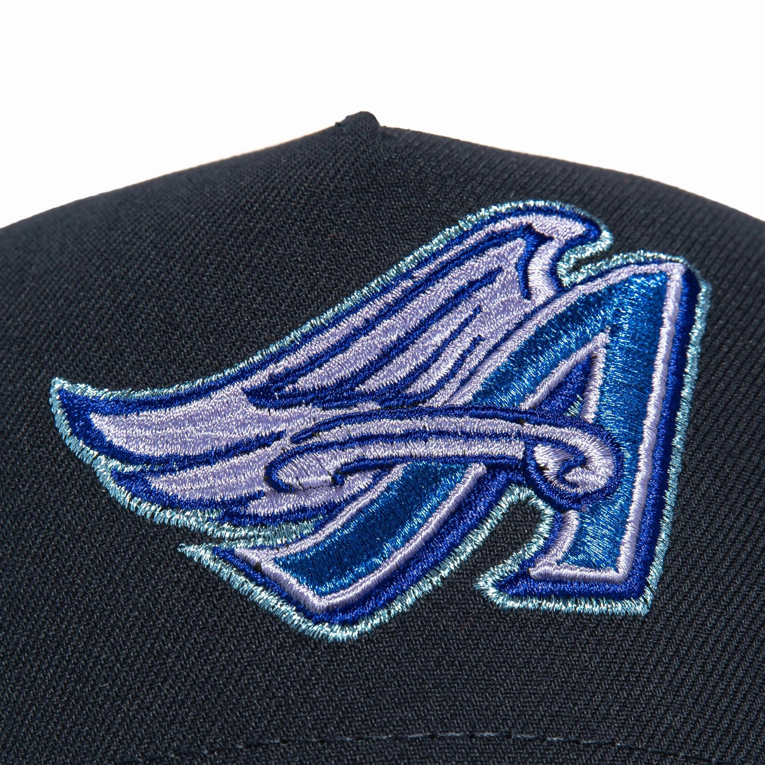 New Era 9Forty A-Frame Los Angeles Angels 50th Anniversary Patch Snapback Hat - Navy