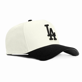 New Era 9Forty A-Frame Los Angeles Dodgers Snapback Hat - White, Black