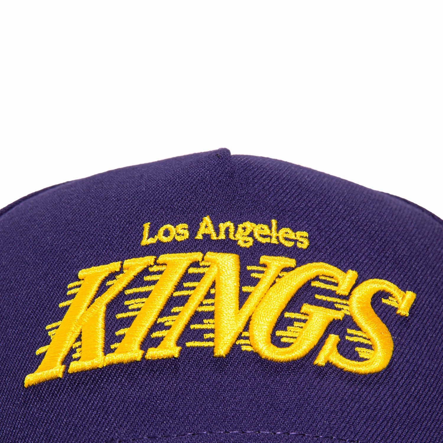 New Era 9Forty A-Frame Los Angeles Kings Snapback Word Hat - Purple. Gold