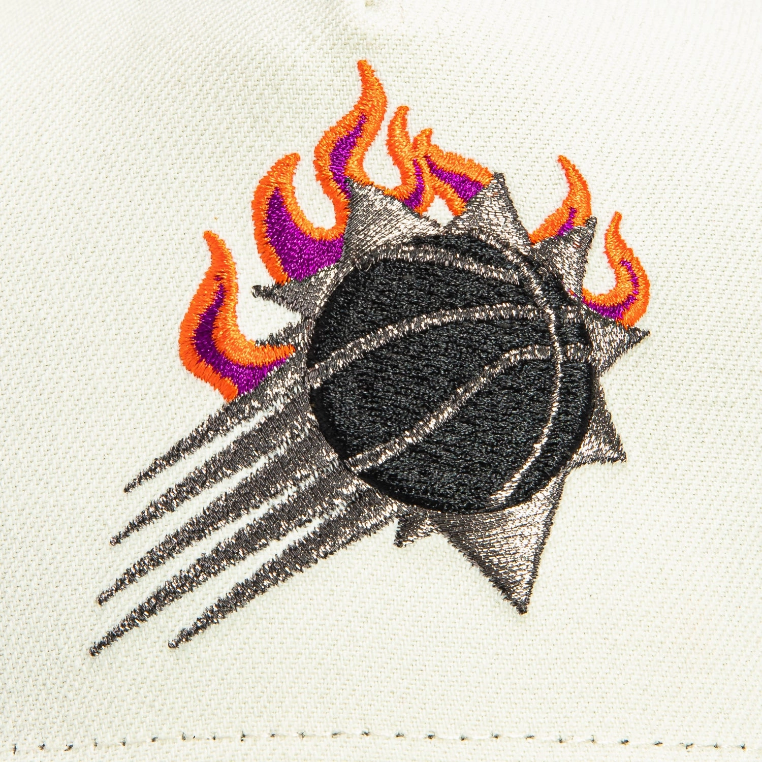 New Era 9Forty A-Frame Phoenix Suns Logo Patches Snapback Hat - White, Black
