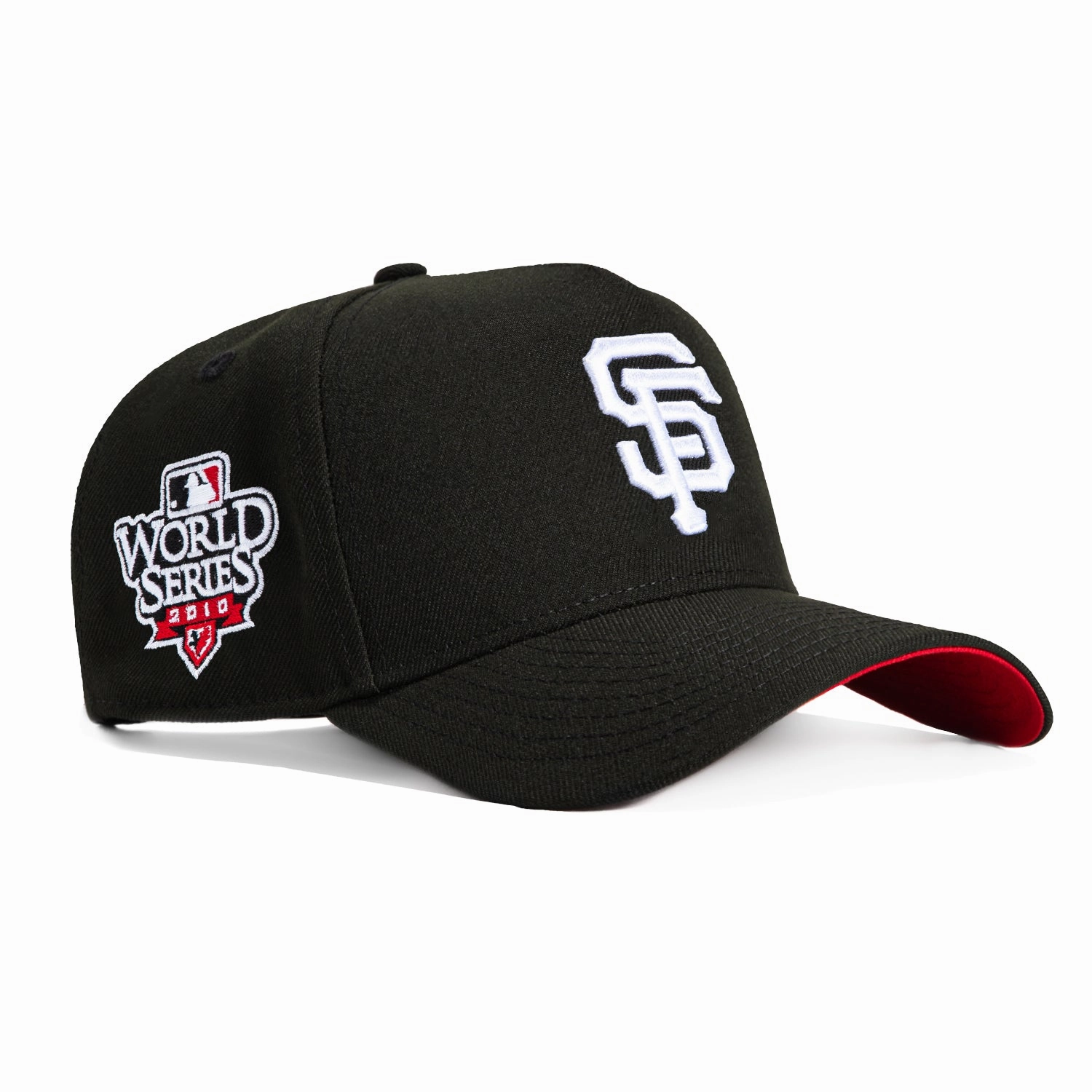 New Era 9Forty A-Frame San Francisco Giants 2010 World Series Patch Snapback Hat - Black