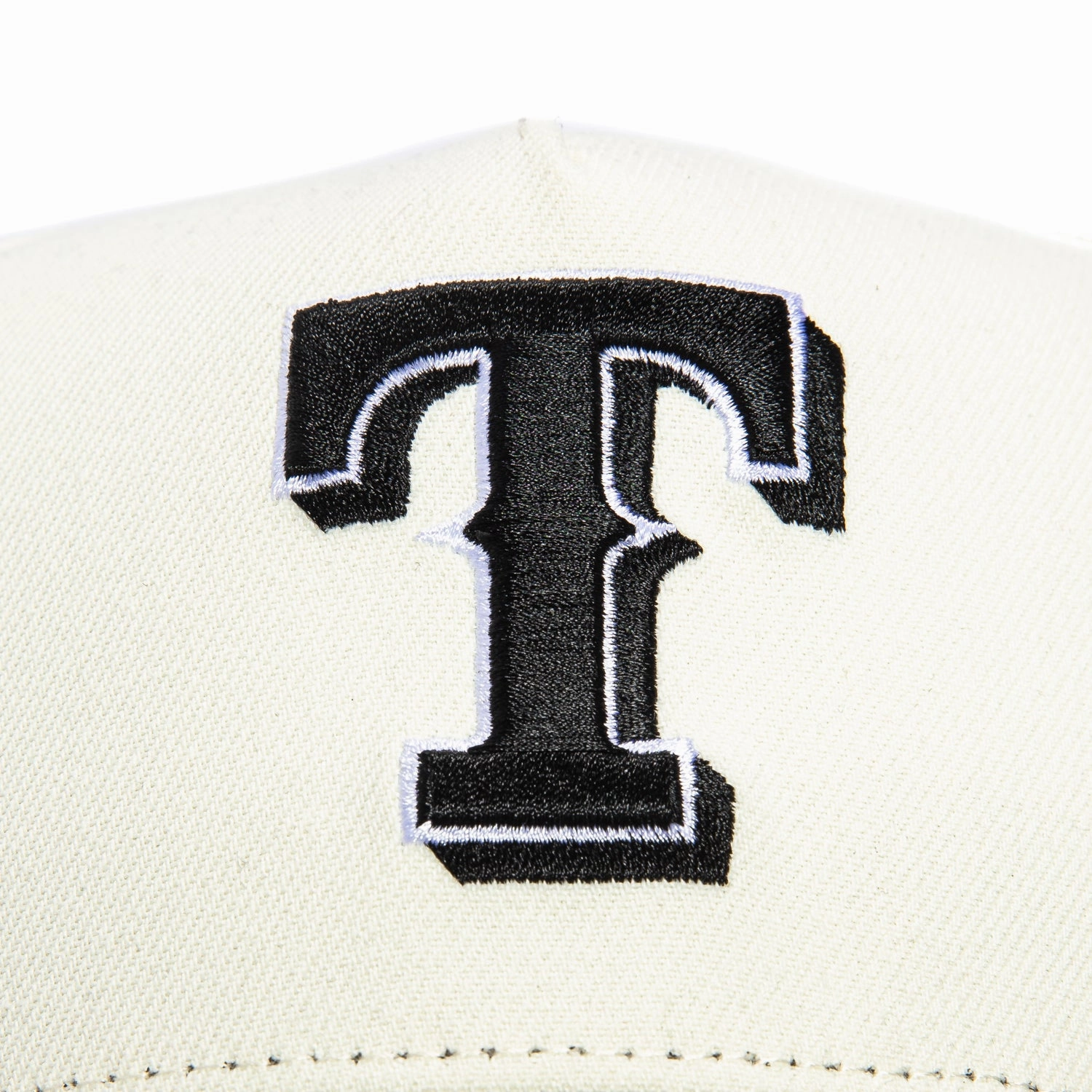New Era 9Forty A-Frame Texas Rangers Snapback Hat - White, Black