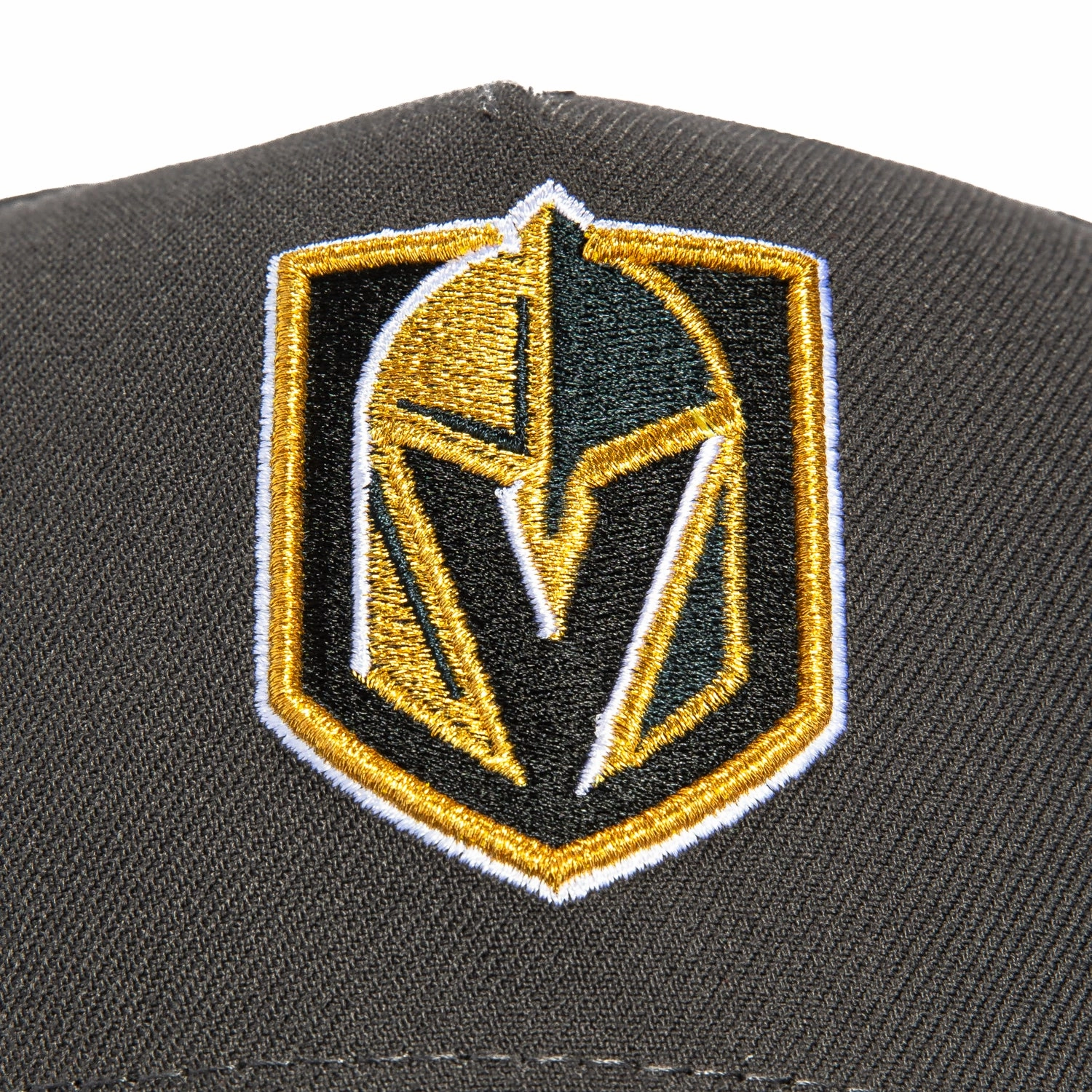 New Era 9Forty A-Frame Vegas Golden Knights Logo Patch Snapback Hat - Graphite, Black