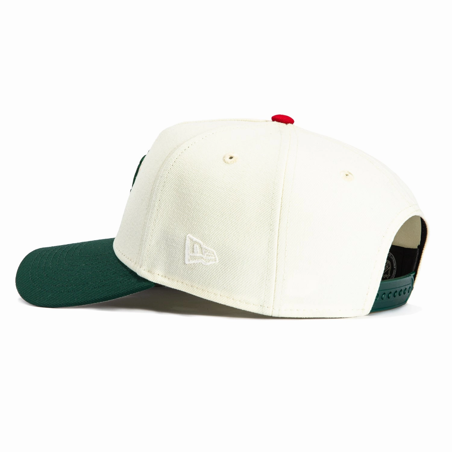 New Era 9Forty A-Frame White Dome Minnesota Wild Snapback Hat - White, Green